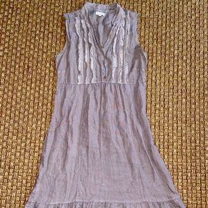 Lina Tomei ruffled linen dress